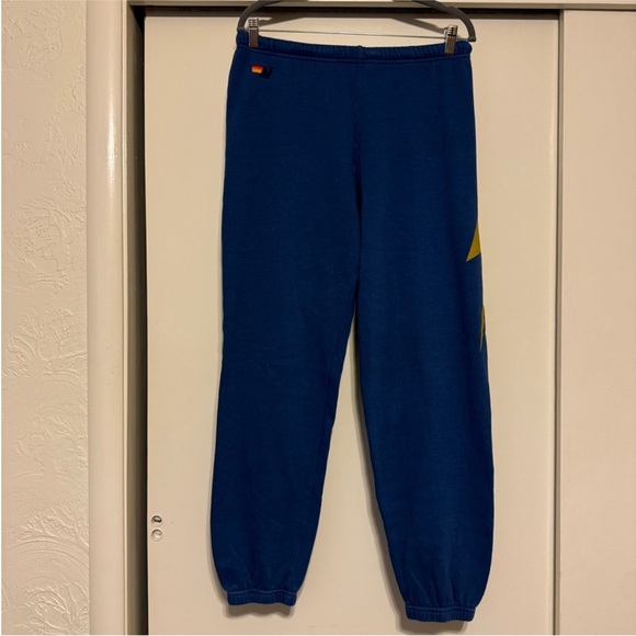 Aviator Nation Blue Lightning Bolt Sweatpants - Picture 2 of 7